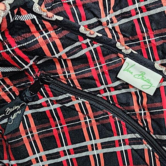 Vera Bradley black & red floral quilted bag - Picture 6 of 10